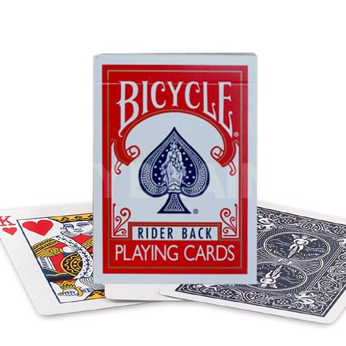 Bicycle rider back Playing Cards deck red