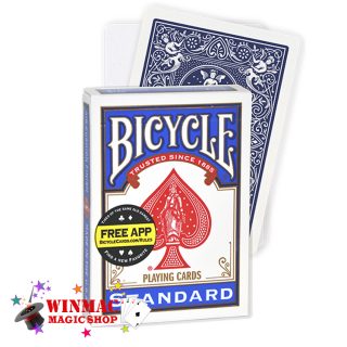 Bicycle standard blank face blue back playing card deck