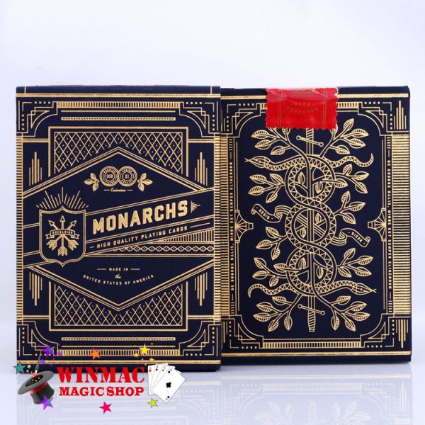 Monarchs navy high quality playing cards