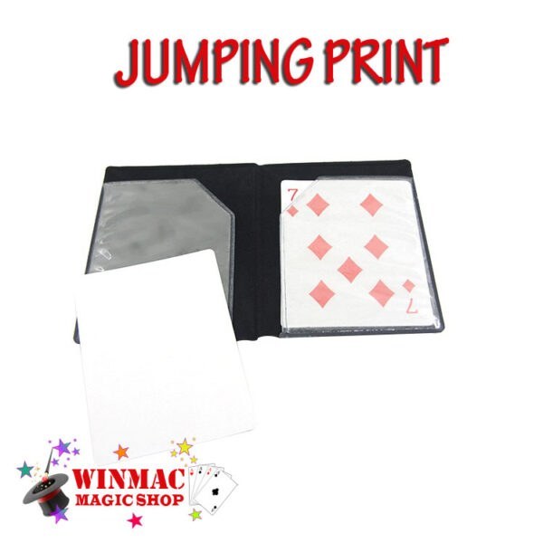 Optical Wallet jumping print card magic tricks
