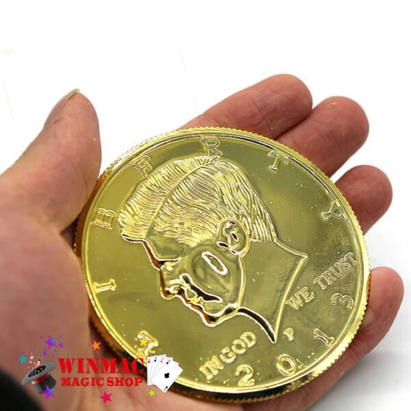 Metal jumbo coin half dollar magic tricks