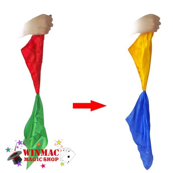 Double Color Changing Silk magic tricks