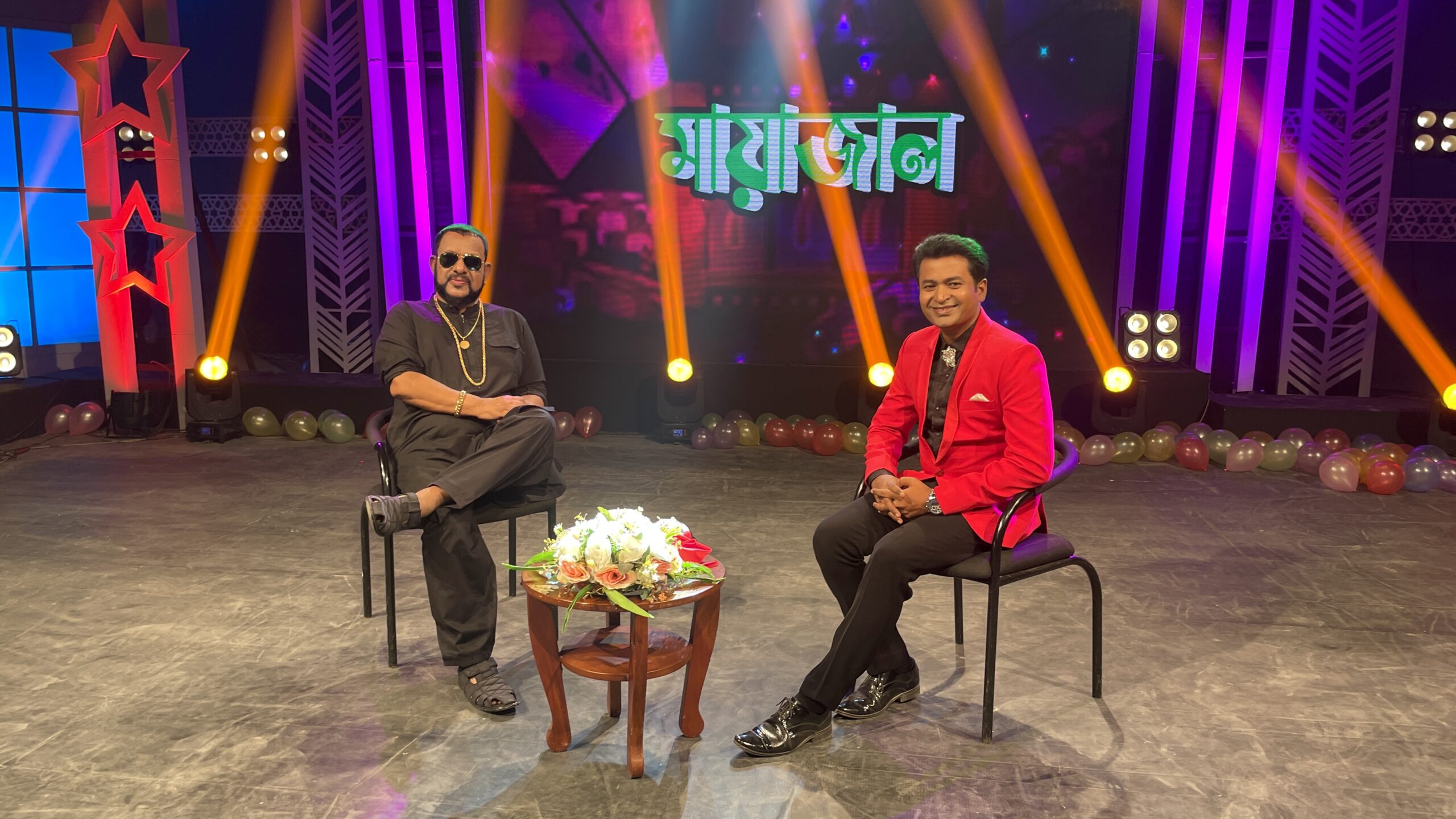 Magician performing stage magic in Bangladesh