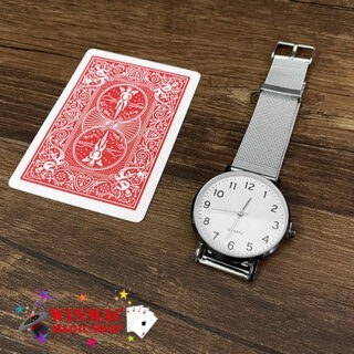 Magician performing card to watch transformation