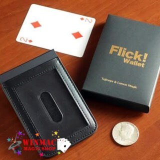 Flick Wallet visual magic gimmick for card tricks