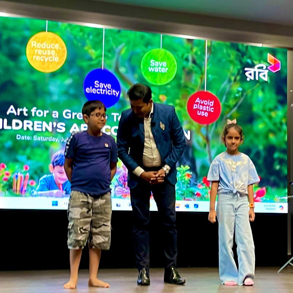Prince Harun performing a corporate magic show for robi axiata limited