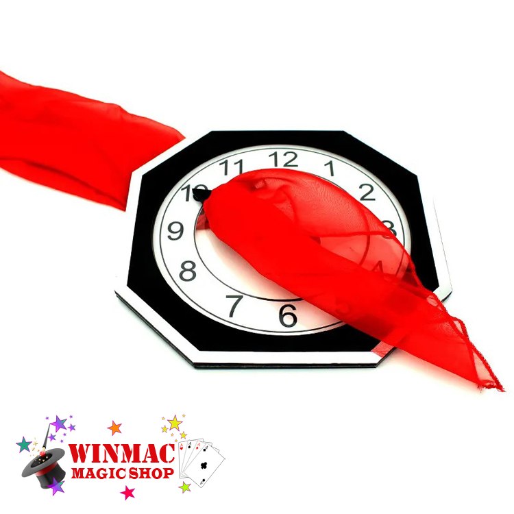 Super Silk Thru Clock by Winmac Magic Stage Magic Trick