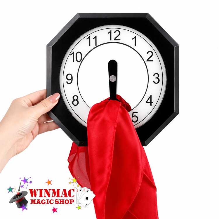 Super Silk Thru Clock by Winmac Magic Stage Magic Trick