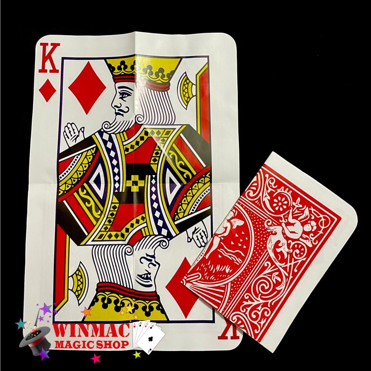 Center Tear Jumbo Card by Winmac Magic Stage Magic Trick