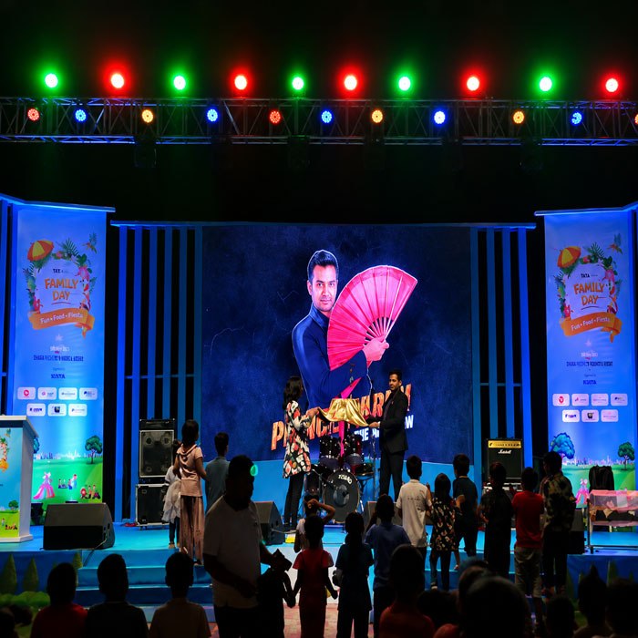 Prince Harun performing grand stage illusion show in Bangladesh